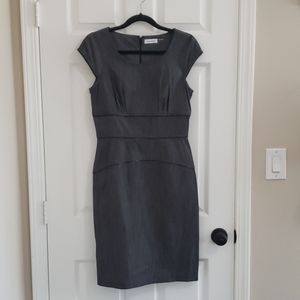 Charcoal  gray business  cocktail dress